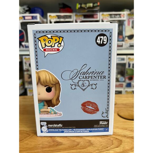 IN HAND NEW Sabrina Carpenter Funko Pop #479 Short Sweet Rocks Nightgown Vinyl - Picture 3 of 6